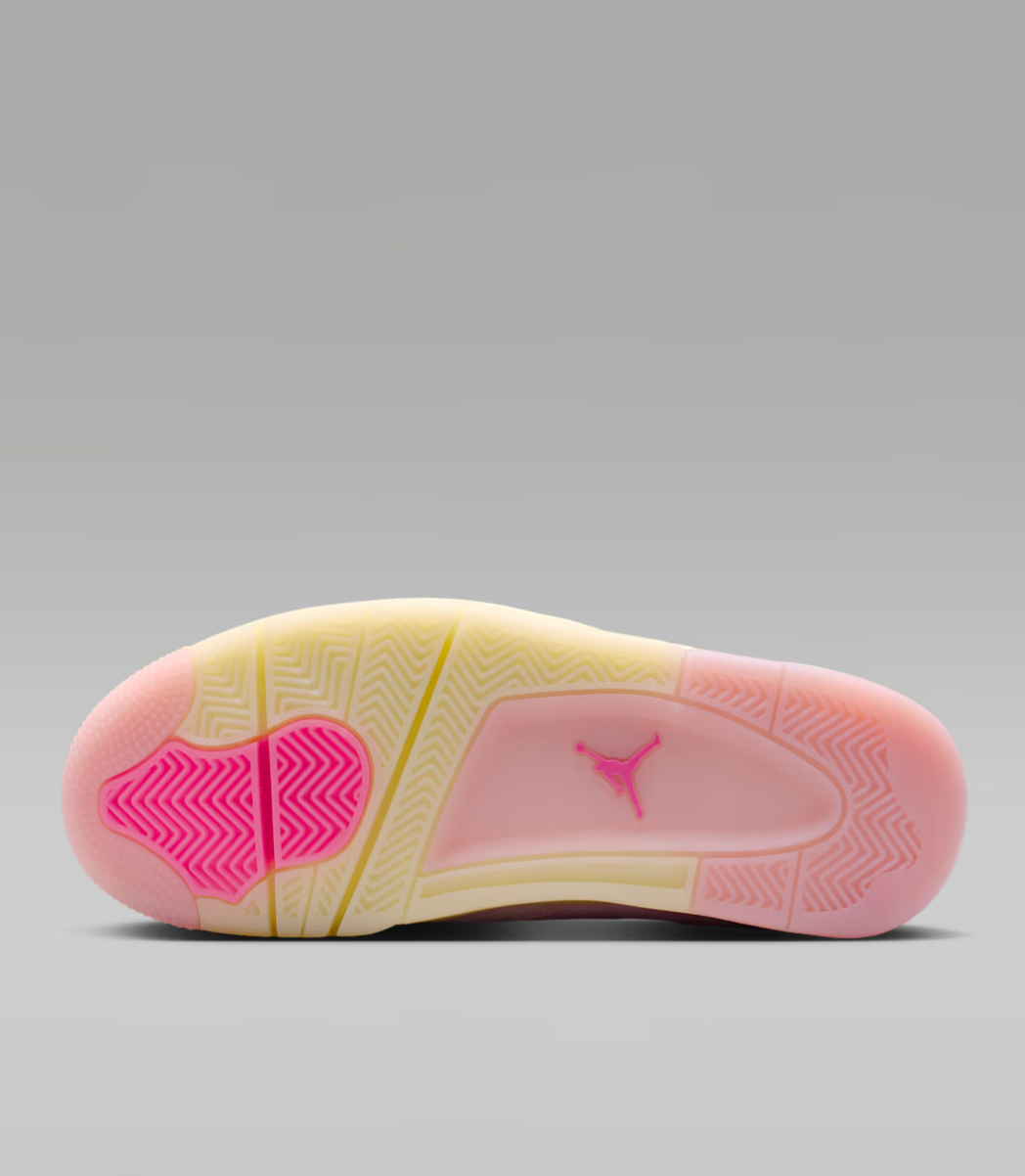 Jordan 4 retro Pearl Pink and Iced Carmine (Women's)